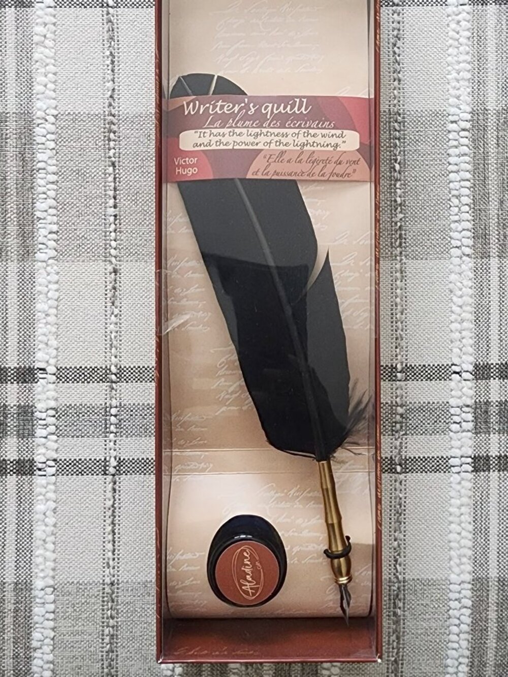 Aladine Blake Writers Quill And Ink Set Black